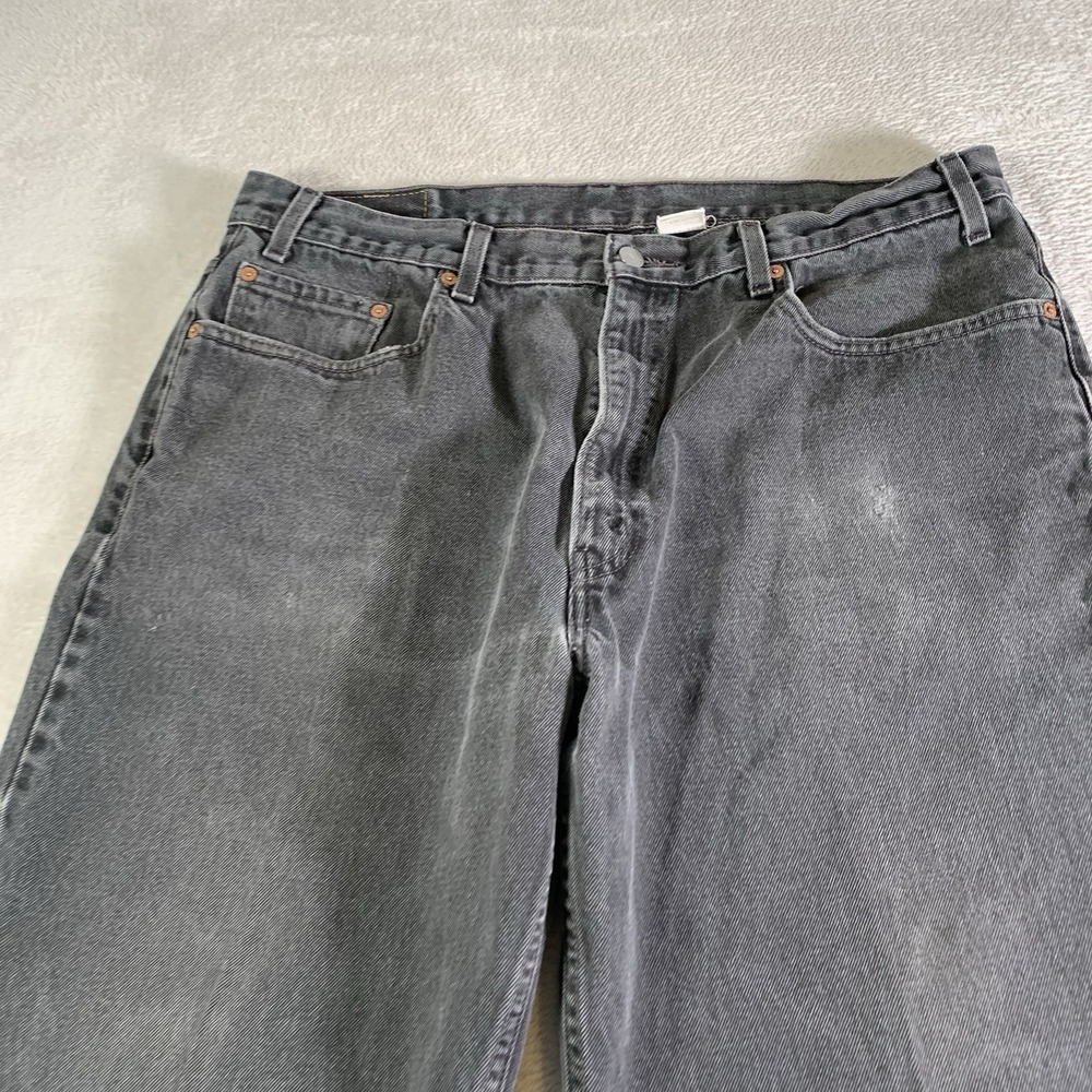 Vintage Levis 550 Jeans Mens 38x29 (Tag 40x30) Gray Medium Wash Relaxed Tapered - Picture 4 of 15